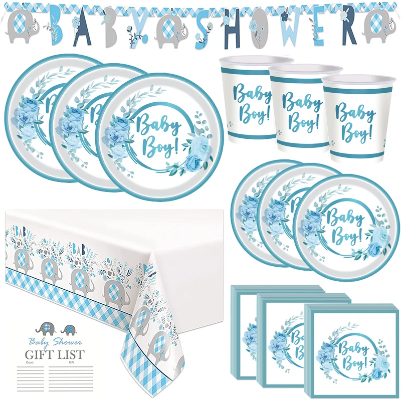 Baby Shower Party Supplies Serves 10 Guests Blue Baby BoyTheme for Kids Paper Cup Banner Table Cover Plates
Baby Shower Party Supplies Serves 10 Guests Blue Baby BoyTheme for Kids Paper Cup Banner Table Cover Plates
