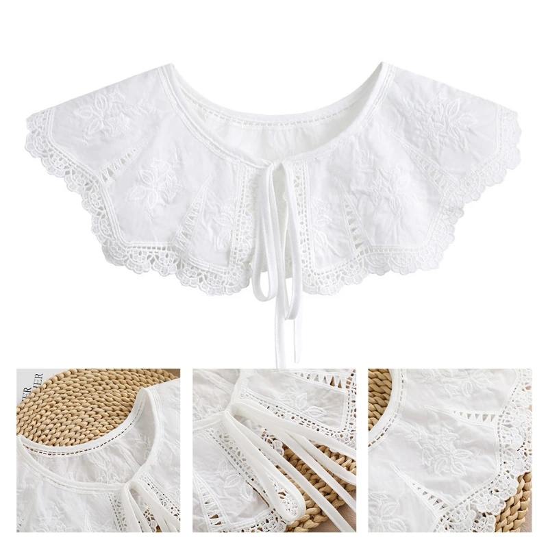 Flower Pattern Lace False Collar Women Faux Collar Exquisite Decoration 
Flower Pattern Lace False Collar Women Faux Collar Exquisite Decoration