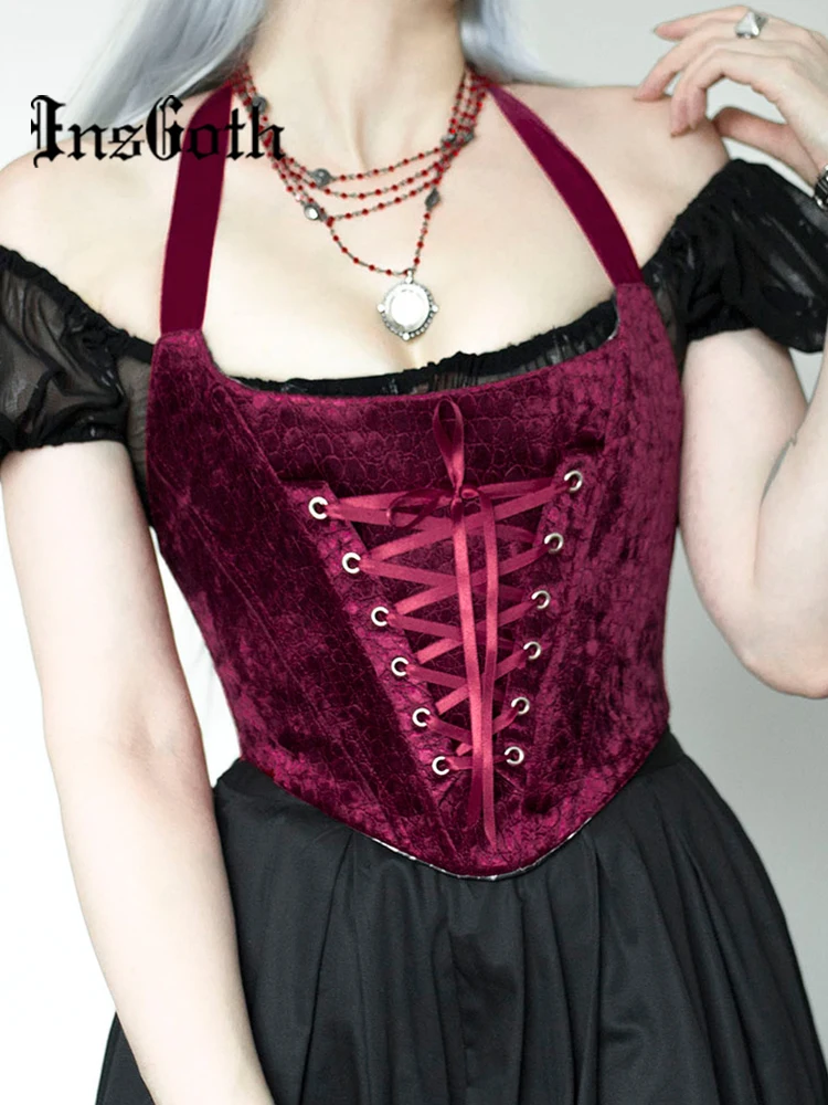 InsGoth Y2K Grunge Sexy Halter Backless Camis Gothic Elegant Crocodile Print Corset Crop Tops Harajuku Punk E Girl Streetwear
InsGoth Y2K Grunge Sexy Halter Backless Camis Gothic Elegant Crocodile Print Corset Crop Tops Harajuku Punk E Girl Streetwear