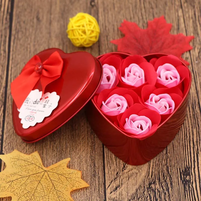 Heart-Shaped Valentine'S Day Romantic Gift Box 6Pcs Soap Rose Flowers Bear Wedding Party Flower For Girlfriend Wife Flower Gifts
Heart-Shaped Valentine'S Day Romantic Gift Box 6Pcs Soap Rose Flowers Bear Wedding Party Flower For Girlfriend Wife Flower Gifts