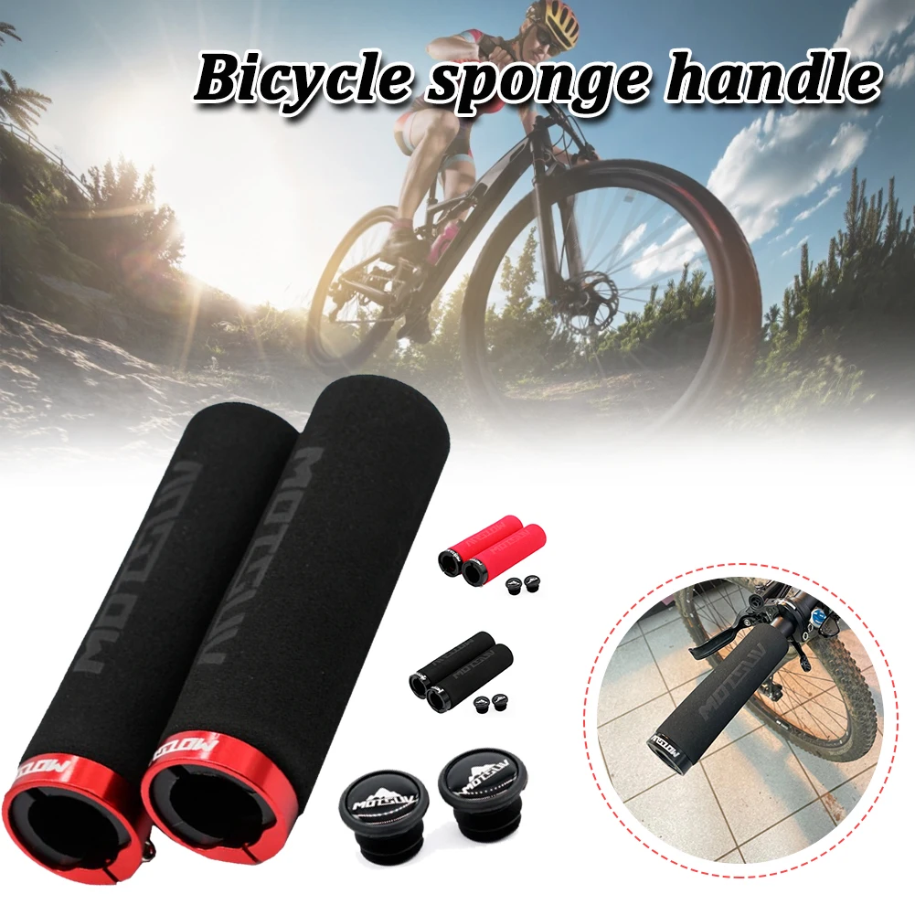 1 Pair Ultraight Cycling Handlebar Bike Grips Anti-Skid Sponge Mountain Bike Bicycle Handlebars End Grips With One Lock
1 Pair Ultraight Cycling Handlebar Bike Grips Anti-Skid Sponge Mountain Bike Bicycle Handlebars End Grips With One Lock