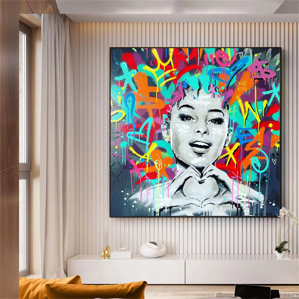 Graffiti Pop Street Wall Art Poster And Prints Abstract Girl Style On Canvas Painting Picture for Living Room Home Decor Caudros
Graffiti Pop Street Wall Art Poster And Prints Abstract Girl Style On Canvas Painting Picture for Living Room Home Decor Caudros