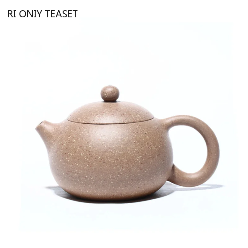 

210ml Raw Ore Section Mud Xishi Tea Pot Authentic Yixing Purple Clay Teapots Filter Beauty Zisha Kettle Home Tea Set Accessories