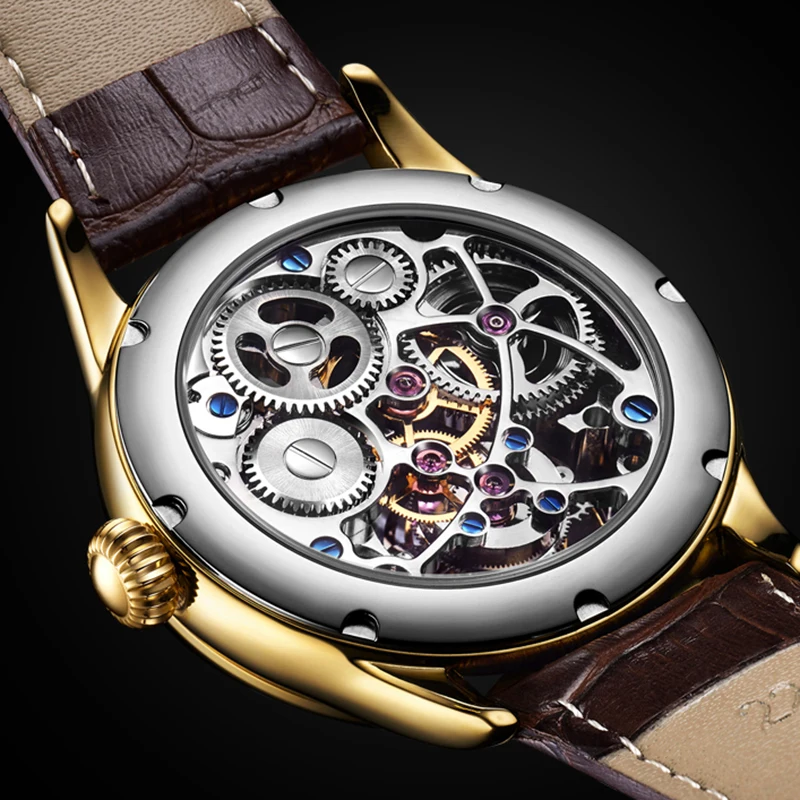 Tourbillon часы GIV on механические сапфировые мужские Топ Бренд роскошные Relogio