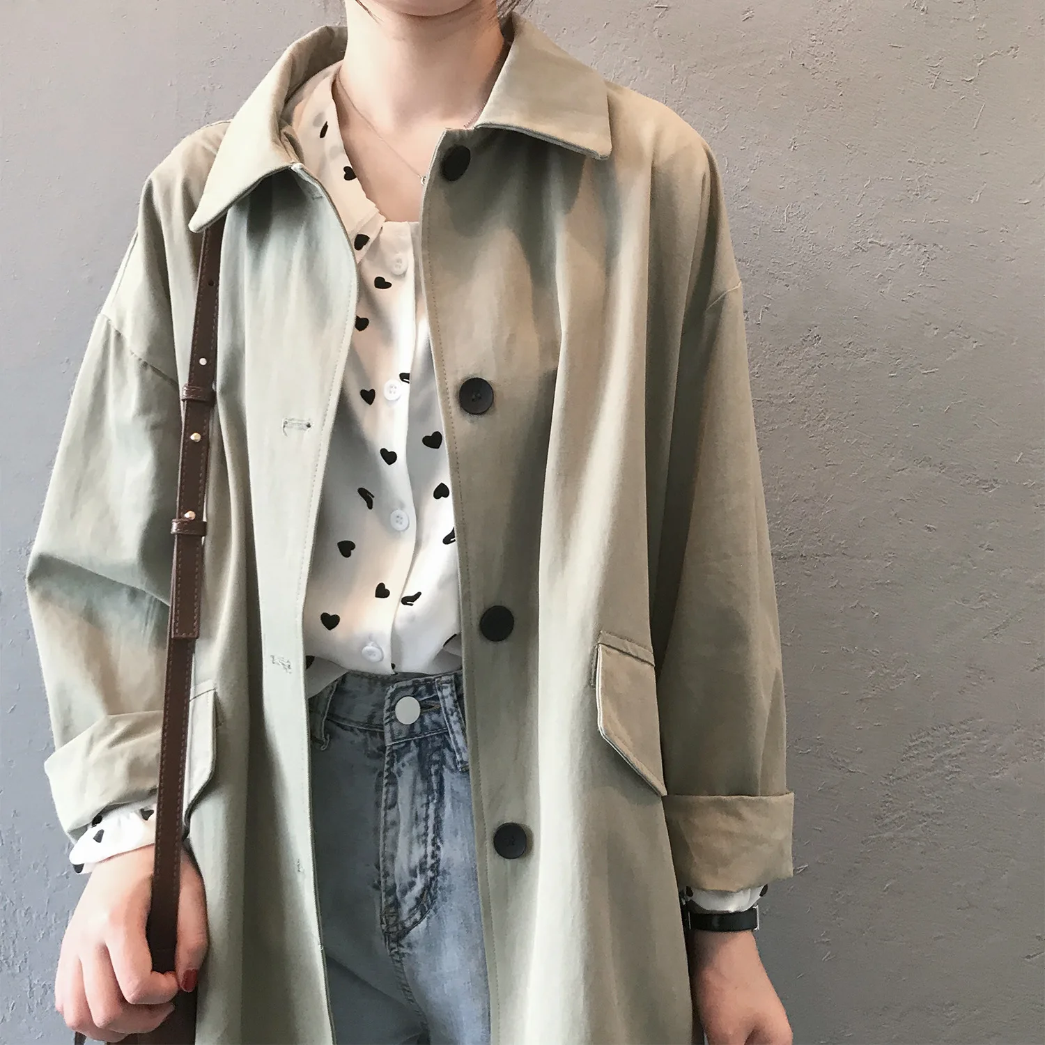 2020 Spring Turn Down Collar Women Clothes Long Khaki Coat Casaco Feminino Abrigo Mujer Trench Femme
2020 Spring Turn Down Collar Women Clothes Long Khaki Coat Casaco Feminino Abrigo Mujer Trench Femme