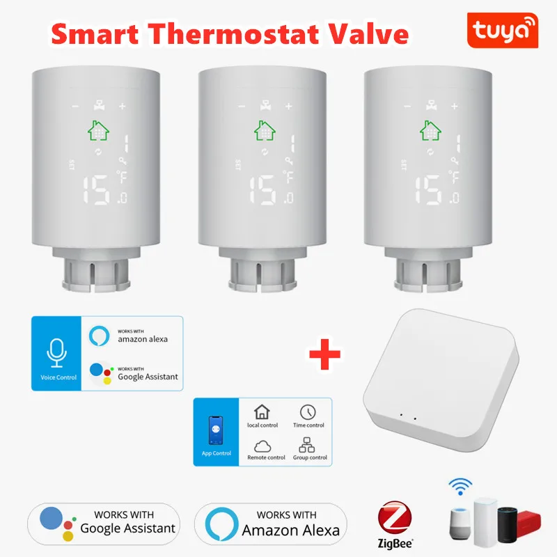 Термостат Tuya ZigBee 3,0, привод радиатора, клапан, умный Программируемый Регулятор температуры TRV, голосовое управление с помощью Google Alexa
Термостат Tuya ZigBee 3,0, привод радиатора, клапан, умный Программируемый Регулятор температуры TRV, голосовое управление с помощью Google Alexa
