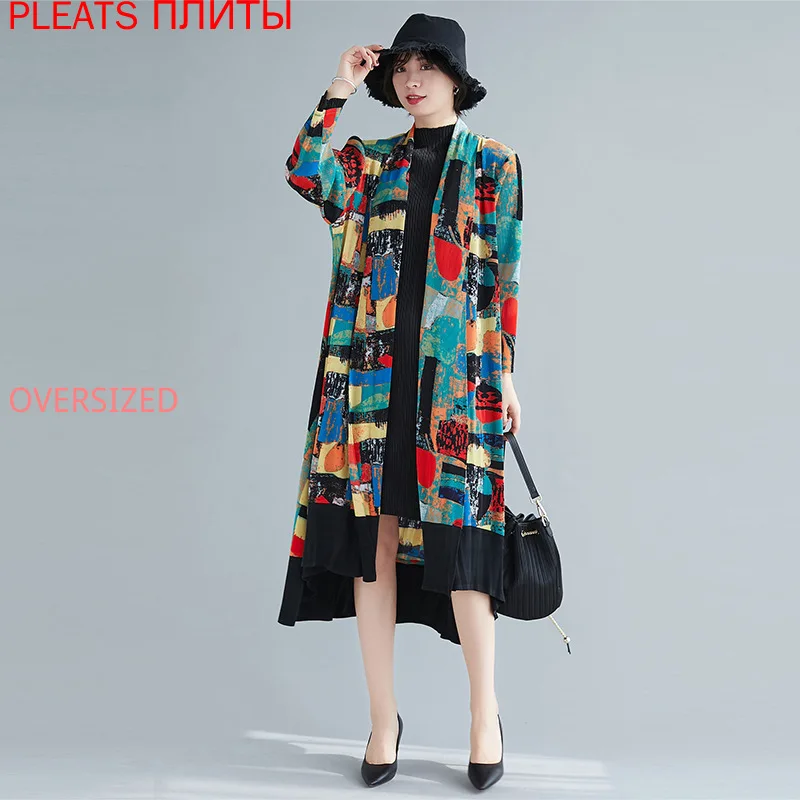 Miyake, весенняя куртка большого размера, женская новая тонкая свободная ветровка средней длины, женский летний Тренч со складками, Gabardina Mujer
Miyake, весенняя куртка большого размера, женская новая тонкая свободная ветровка средней длины, женский летний Тренч со складками, Gabardina Mujer