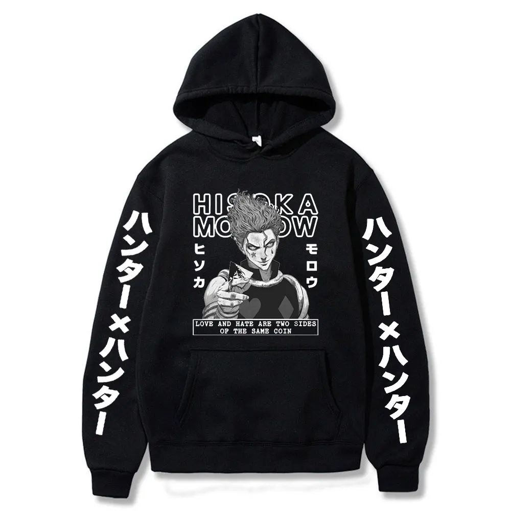 100%COTTON Japanese Anime Hoodies Hunter X Hunter Men Women Pullovers Hoodies Sweatshirts Killua Zoldyck Hisoka 90s Hoody Tops
100%COTTON Japanese Anime Hoodies Hunter X Hunter Men Women Pullovers Hoodies Sweatshirts Killua Zoldyck Hisoka 90s Hoody Tops