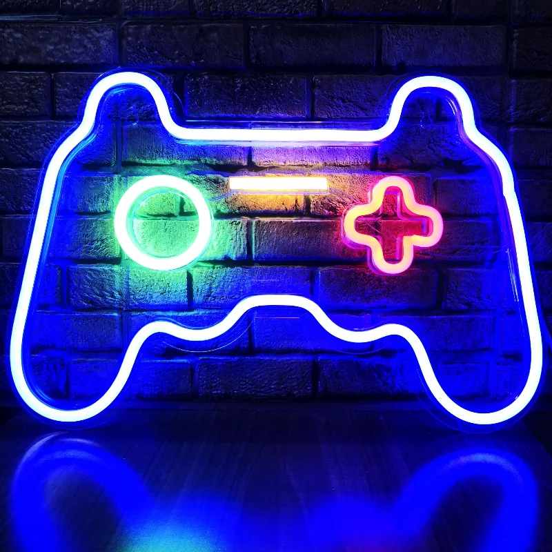 Neon Sign Light Gamepad Neon Light for Game Room Decor Xmas Party Holiday Wedding Home Decoration Gift
Neon Sign Light Gamepad Neon Light for Game Room Decor Xmas Party Holiday Wedding Home Decoration Gift