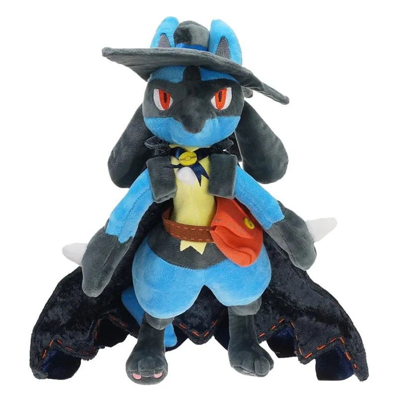 Плюшевая кукла Lucario на Хэллоуин с мультяшным изображением покемона плюшевая