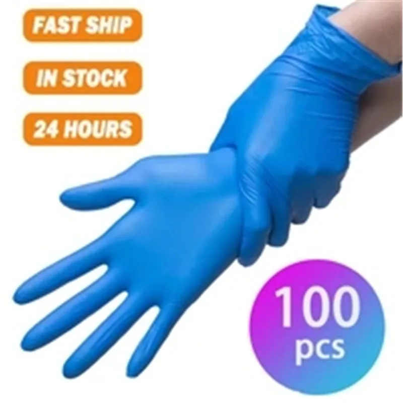 20/100 перчаток Pcsnitrile из латекса для очистки безопасности рыболовные перчатки jardin