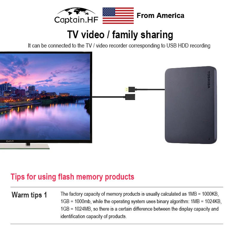 US Captain Canvio A3 Basics Portable External Hard Drive 1TB, 2TB Black HDD USB 3.0 for PC and Laptops
US Captain Canvio A3 Basics Portable External Hard Drive 1TB, 2TB Black HDD USB 3.0 for PC and Laptops