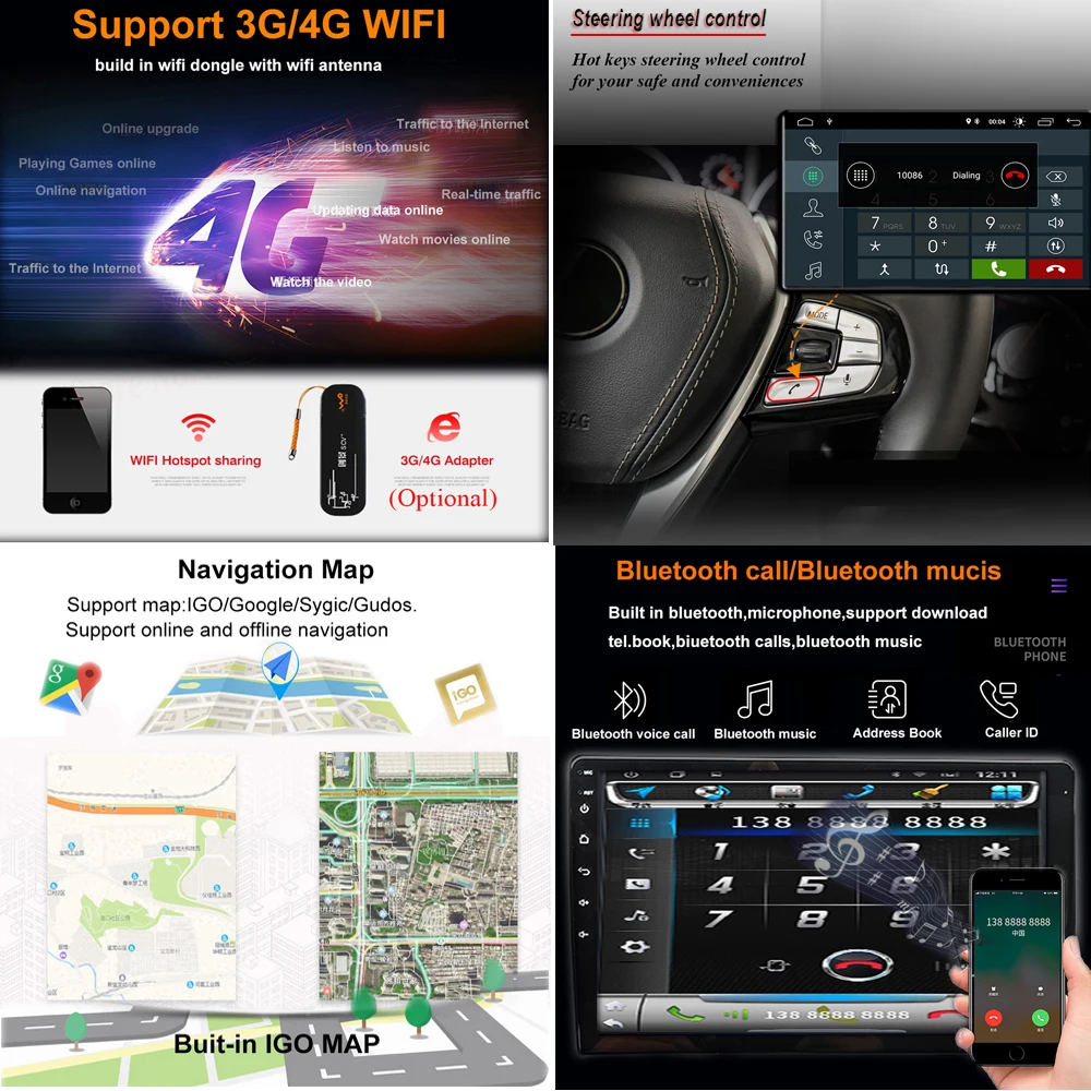 9" Android 11.0 Car Player Multimedia GPS Navigation For Mitsubishi Outlander 2 Citroen C-Crosser Peugeot 4007 2007-2012 | Автомобили