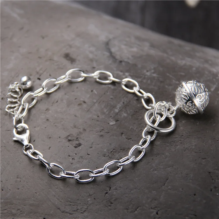 Starfield S925 Sterling Silver Japan Personality Bell Bracelet Retro Thai Silver Women WristbVintage Style
Starfield S925 Sterling Silver Japan Personality Bell Bracelet Retro Thai Silver Women WristbVintage Style