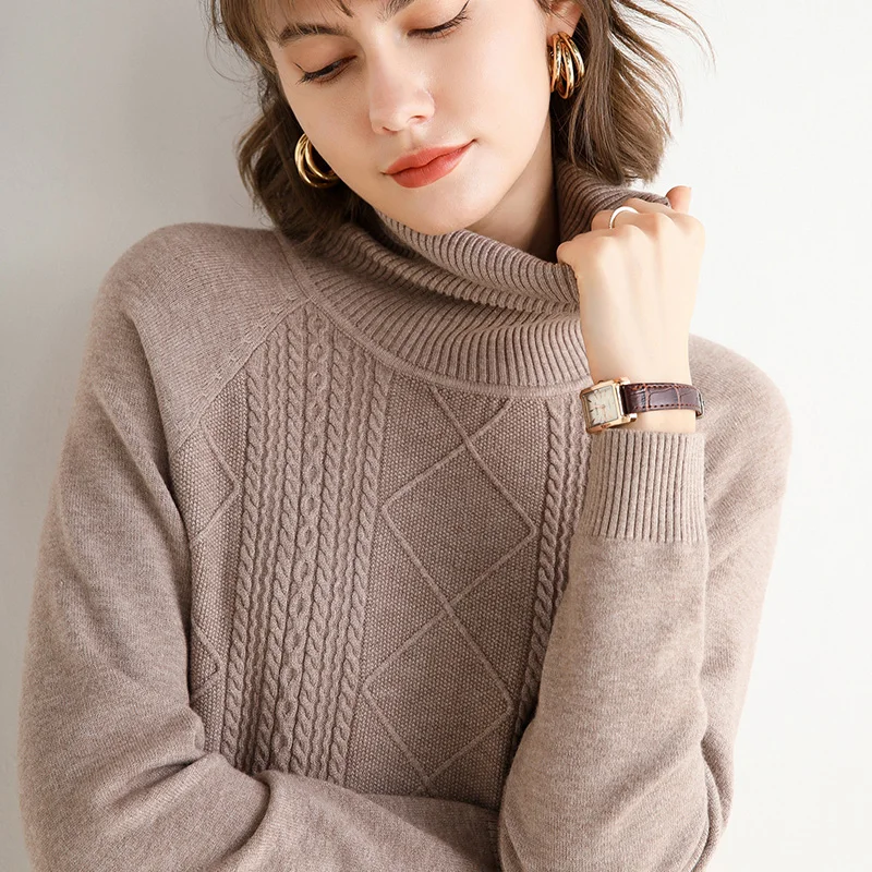 adohon 2020 woman winter 100% Cashmere sweaters autumn knitted Pullovers dresses High Quality Warm Female thickening Turtleneck 
adohon 2020 woman winter 100% Cashmere sweaters autumn knitted Pullovers dresses High Quality Warm Female thickening Turtleneck