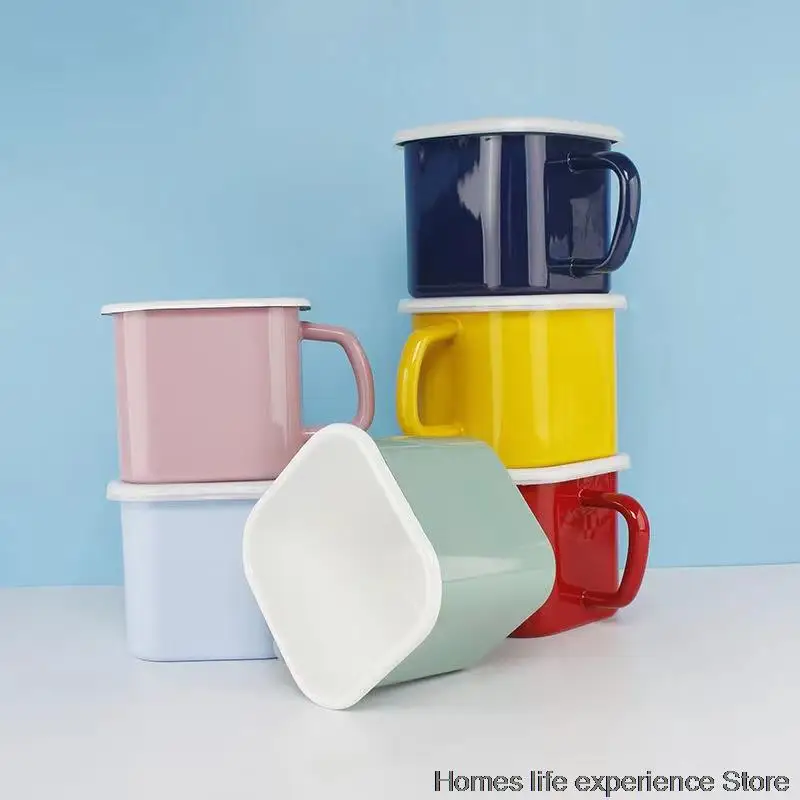 Square Enamel Solid Color Coffee Mugs Outdoor Camping Tea Cups Tourist Tableware Picnic Utensils Hiking Cup Instant Noodle Bowls
Square Enamel Solid Color Coffee Mugs Outdoor Camping Tea Cups Tourist Tableware Picnic Utensils Hiking Cup Instant Noodle Bowls