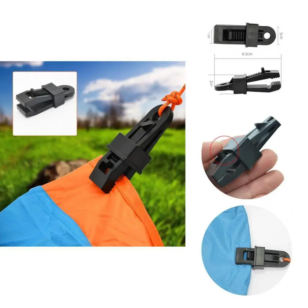 10Pcs Tent Clamps Useful Practical Compact Tear Resistance Tent Clamps for Hiking Tarp Clips Camping Clamps 
10Pcs Tent Clamps Useful Practical Compact Tear Resistance Tent Clamps for Hiking Tarp Clips Camping Clamps