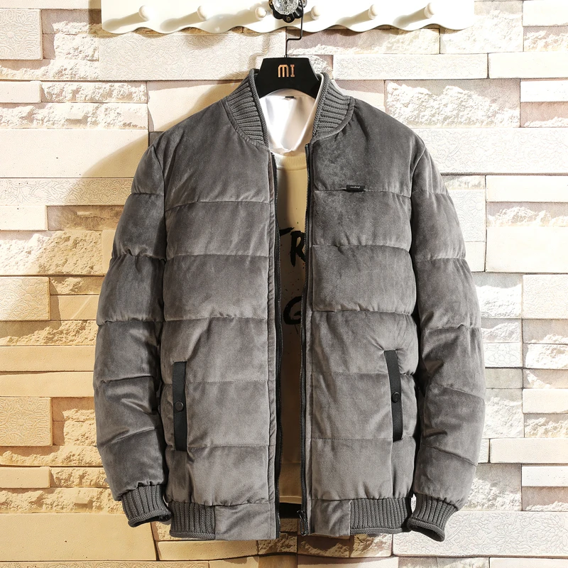High Quality Men's Gold Velvet Jacket Long Sleeve Stand Collar Thickening Casual Jacket Winter Slim Warm Cotton Clothing Coats
High Quality Men's Gold Velvet Jacket Long Sleeve Stand Collar Thickening Casual Jacket Winter Slim Warm Cotton Clothing Coats