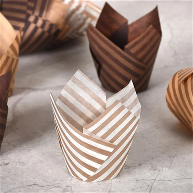 Stripe Tulip Muffin Cupcake Paper Cups For Wedding Party Patisserie Cupcake Liner Baking Cup Muffin Cake Decorating Wrap Cases
Stripe Tulip Muffin Cupcake Paper Cups For Wedding Party Patisserie Cupcake Liner Baking Cup Muffin Cake Decorating Wrap Cases