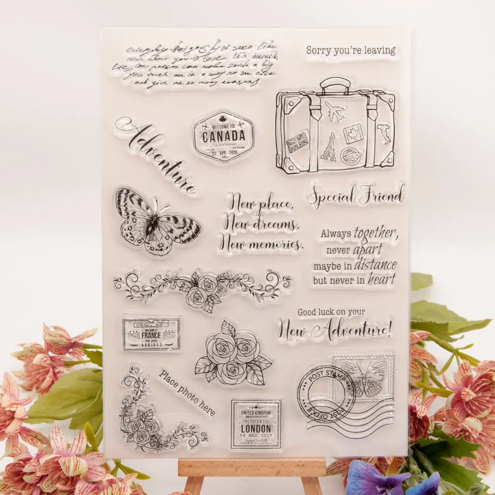 Stamps and Die Transparent Butterfly stamp Clear Rubber Stamp Scrapbook Paper Craft Knife Mould Blade Punch Stencils Dies
Stamps and Die Transparent Butterfly stamp Clear Rubber Stamp Scrapbook Paper Craft Knife Mould Blade Punch Stencils Dies