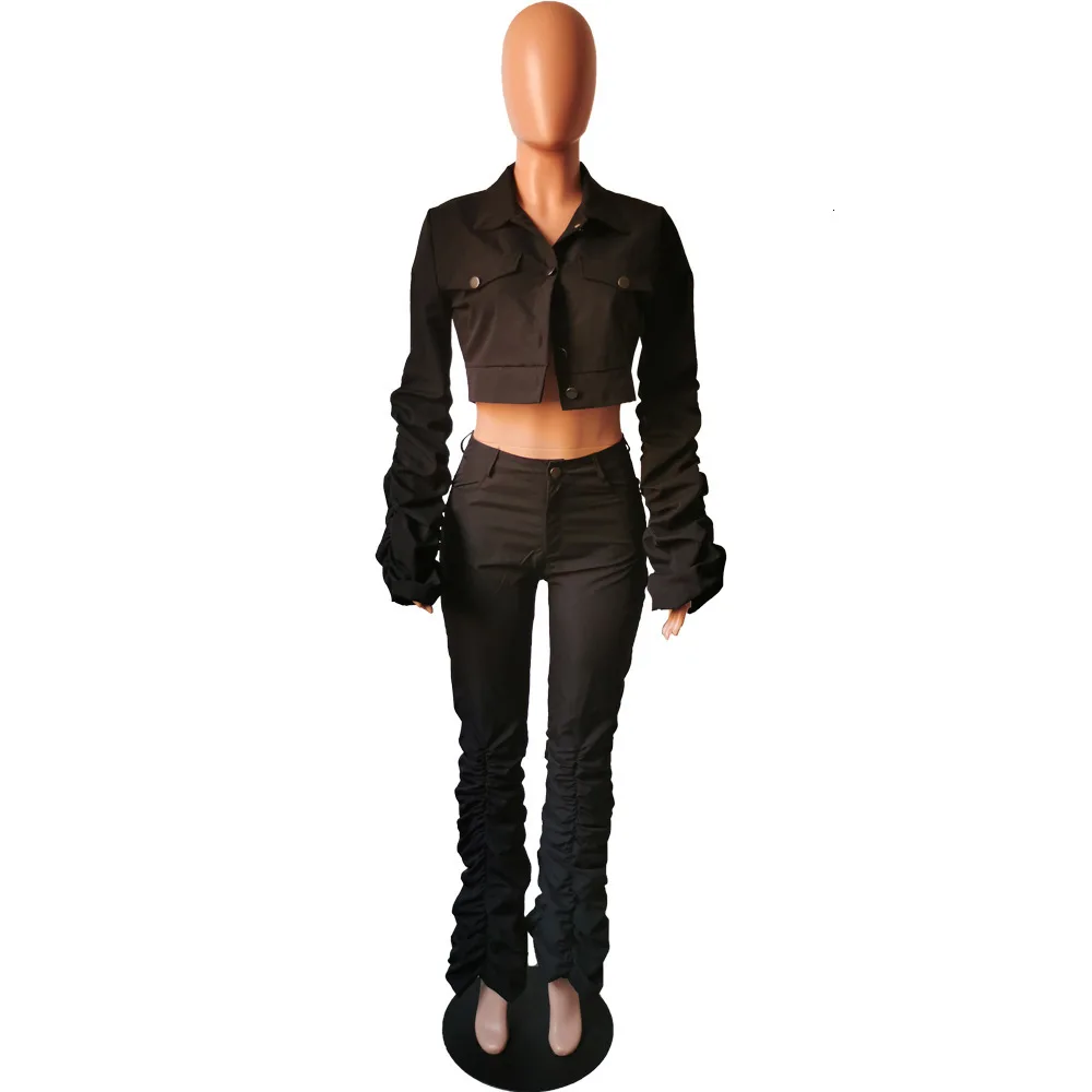 New Fashion Lace Ruched Sleeve Two Piece Set Women V Neck Jacket Suits 2 Piece Women's Set Autumn Elegant Matching Suit
New Fashion Lace Ruched Sleeve Two Piece Set Women V Neck Jacket Suits 2 Piece Women's Set Autumn Elegant Matching Suit