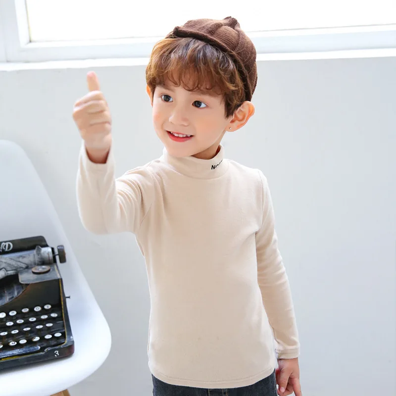 WLG boys girls turtleneck t shirt cotton active fashion tops Solid long sleeve t-shirt children 1-7 years
WLG boys girls turtleneck t shirt cotton active fashion tops Solid long sleeve t-shirt children 1-7 years