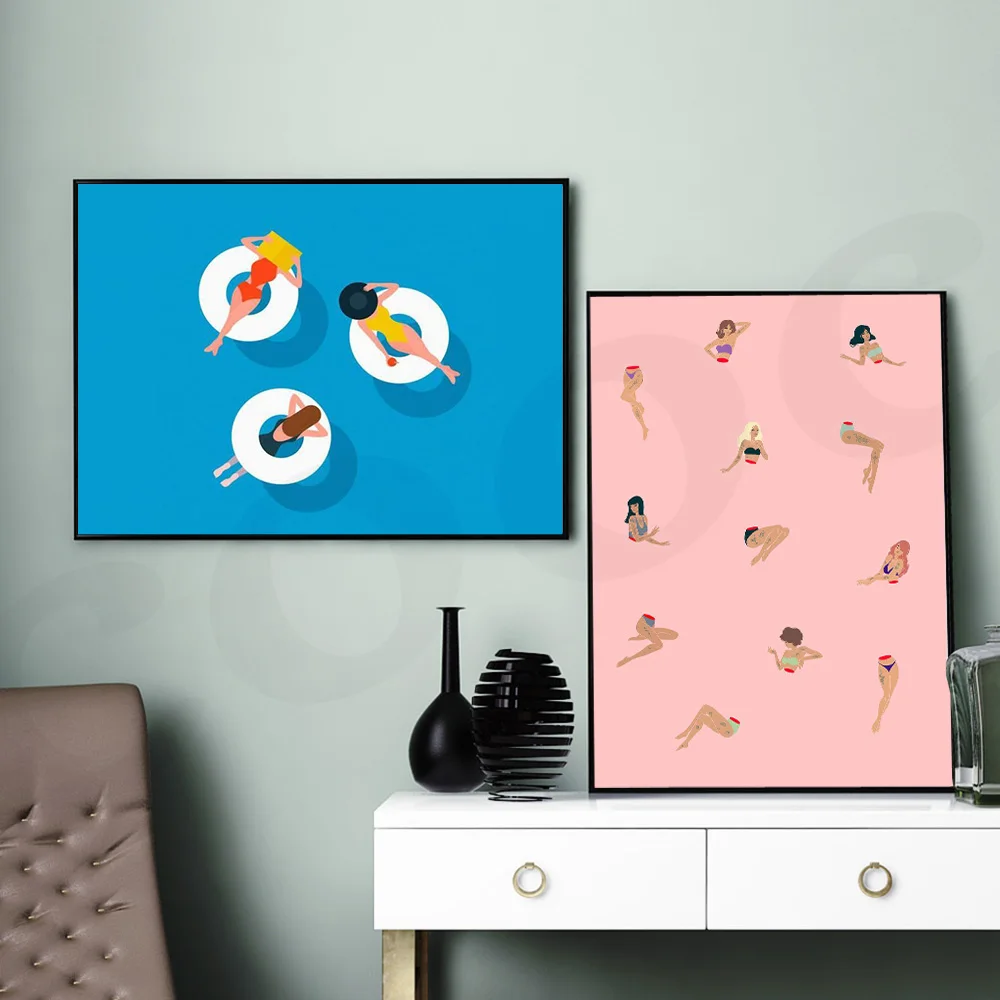 Abstract Bikini Woman Wall Art Canvas Painting Swimming Painting Nordic Posters and Prints Pictures for Living Room Decor
Abstract Bikini Woman Wall Art Canvas Painting Swimming Painting Nordic Posters and Prints Pictures for Living Room Decor