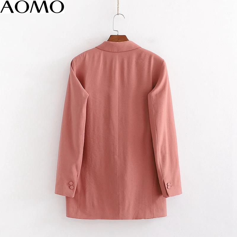 AOMO fashion women vintage solid blazer pockets long sleeve elegant jacket ladies work wear blazer suits 1D205A
AOMO fashion women vintage solid blazer pockets long sleeve elegant jacket ladies work wear blazer suits 1D205A