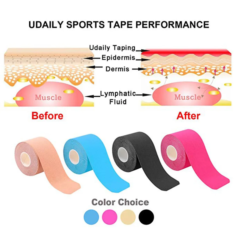 Kinesiology tape kinesio tape grip tape Athletic Recovery Elastic Kneepad Muscle Pain Relief Knee Pads Support Bandage Fitness
Kinesiology tape kinesio tape grip tape Athletic Recovery Elastic Kneepad Muscle Pain Relief Knee Pads Support Bandage Fitness
