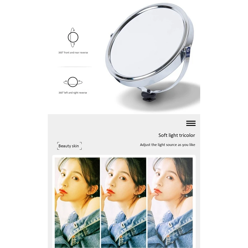 Ring Light Kit LED Ring Light with Tripod Mirror & Bluetooth Remote for YouTube Streaming Makeup Selfie Photography
Ring Light Kit LED Ring Light with Tripod Mirror & Bluetooth Remote for YouTube Streaming Makeup Selfie Photography