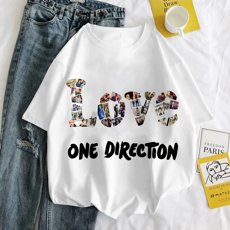 Women's printed T-shirt, British style, Harajuku, beautiful, Korean, casual, white top
Women's printed T-shirt, British style, Harajuku, beautiful, Korean, casual, white top