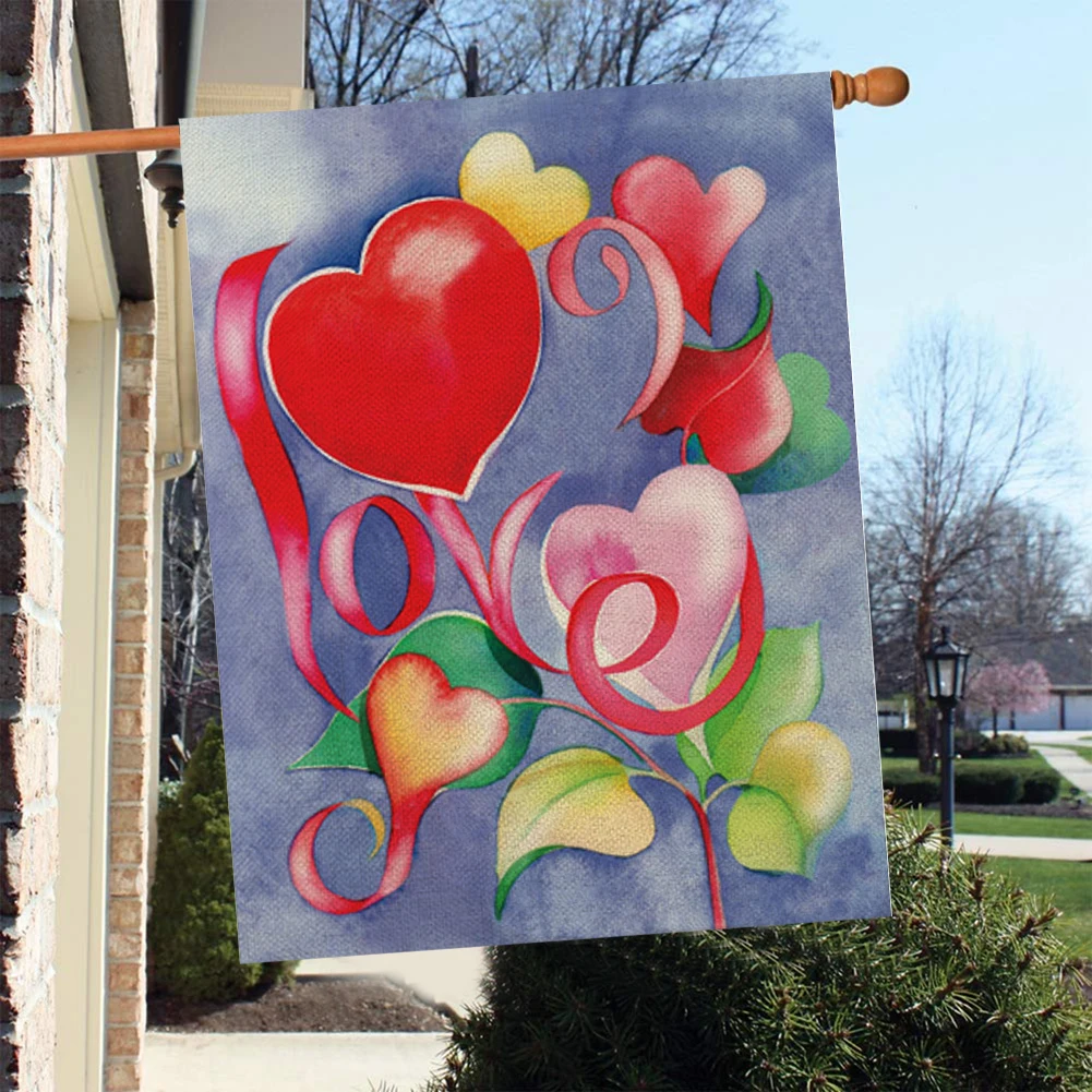 Valentine's Day Garden Banner Digital Printed Double-sided Without Flagpole for Decoration
Valentine's Day Garden Banner Digital Printed Double-sided Without Flagpole for Decoration