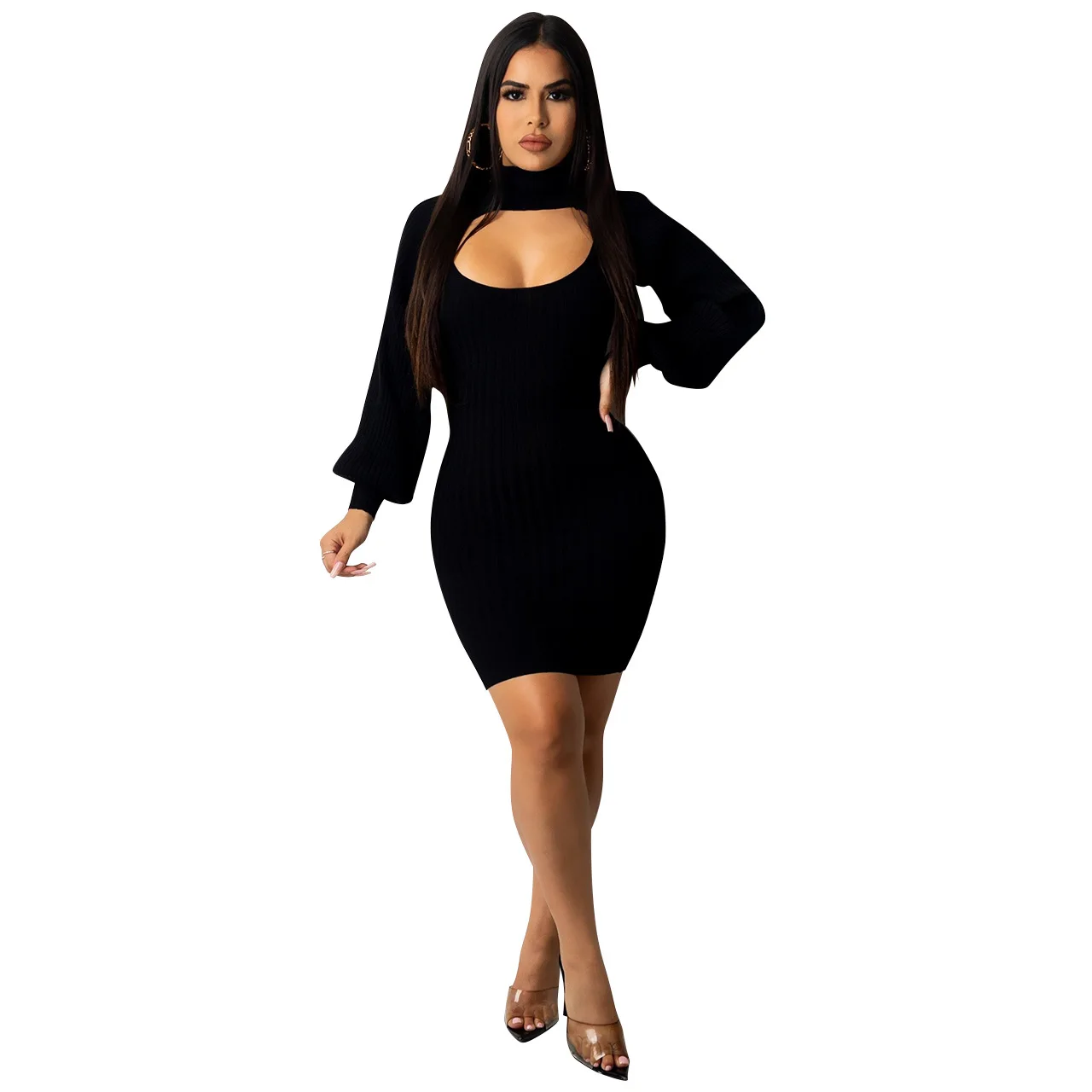 Autumn And Winter Women Dress Hollow Out Knit Ribbed Bodycon Streetwear Dresses For Women Vestidos
Autumn And Winter Women Dress Hollow Out Knit Ribbed Bodycon Streetwear Dresses For Women Vestidos