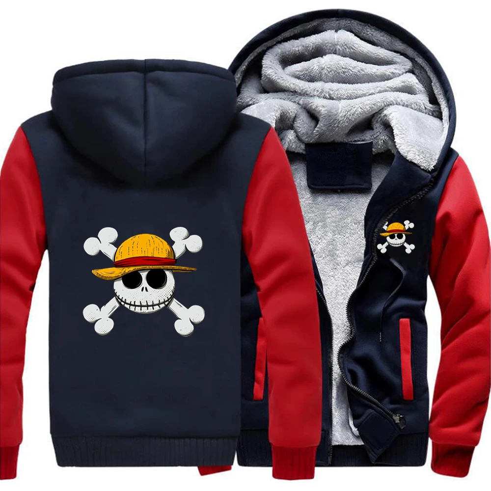 Japanese Anime One Piece Monkey Luffy Casual Outdoor Hoodies Coat Men Printed Street Sweatshirt Winter Warm Thick Fitted Jackets 
Japanese Anime One Piece Monkey Luffy Casual Outdoor Hoodies Coat Men Printed Street Sweatshirt Winter Warm Thick Fitted Jackets