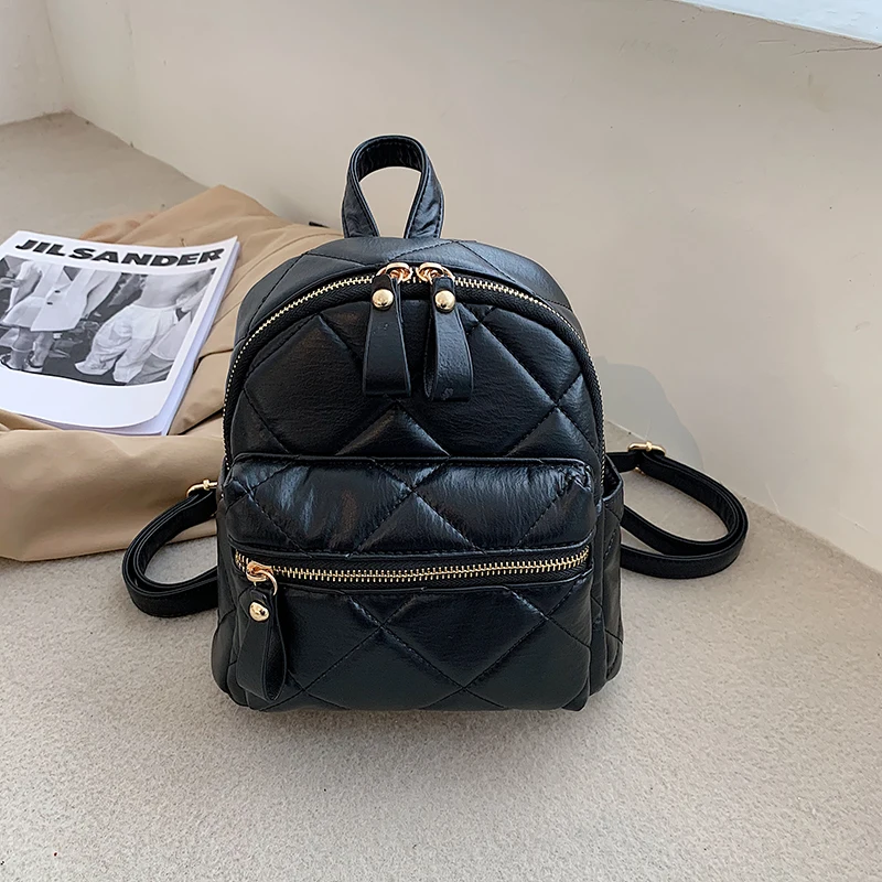 Women Backpacks Luxury Backpack Fashion School Bags for Teenagers Pu Leather Book Bags Diamond Lattice Travel Bag Small Backpack
Women Backpacks Luxury Backpack Fashion School Bags for Teenagers Pu Leather Book Bags Diamond Lattice Travel Bag Small Backpack