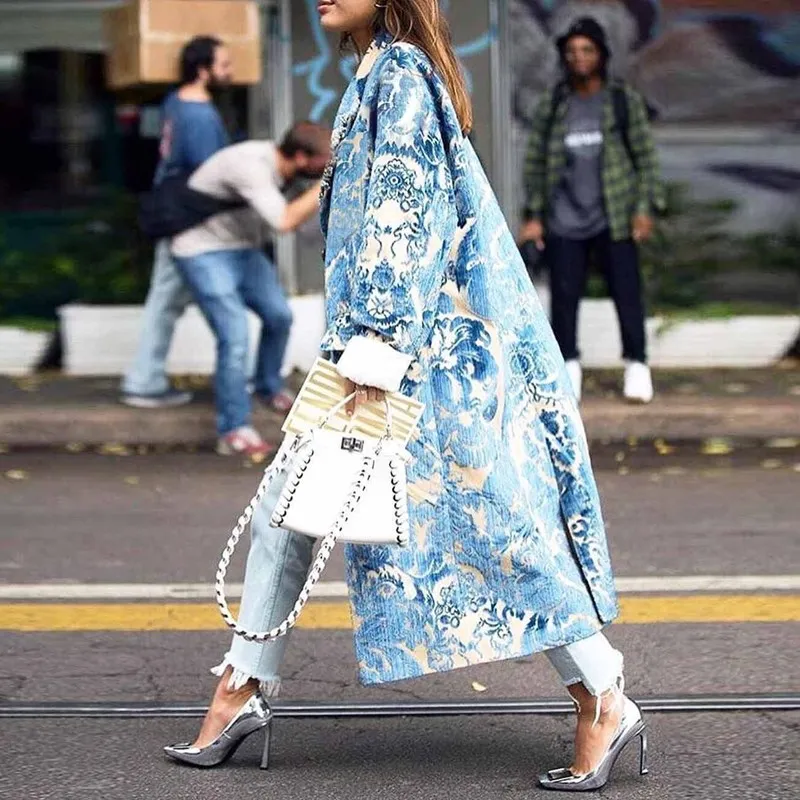 2020 Spring Autumn Overcoat Expert Nation Wind Printing Long Sleeve Trench Coat Jacket Women Basic Jackets Outerwear Coats
2020 Spring Autumn Overcoat Expert Nation Wind Printing Long Sleeve Trench Coat Jacket Women Basic Jackets Outerwear Coats