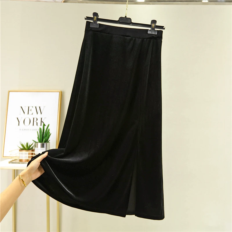 Women's winter high-waisted velvet skirt, thick section, fashion, wild, thin, casual, black, gray, A-line skirt, work skirt
Women's winter high-waisted velvet skirt, thick section, fashion, wild, thin, casual, black, gray, A-line skirt, work skirt
