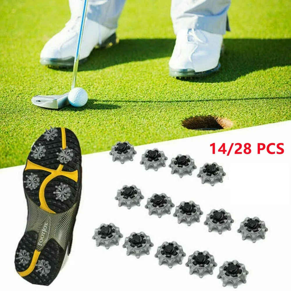 14/28 PcsTPR Golf Shoe Spike Silver/Gray/Black Golf Shoe Soft Spike Quick Twist Spike Suitable For FootJoy Golf Shoe Accessories
14/28 PcsTPR Golf Shoe Spike Silver/Gray/Black Golf Shoe Soft Spike Quick Twist Spike Suitable For FootJoy Golf Shoe Accessories
