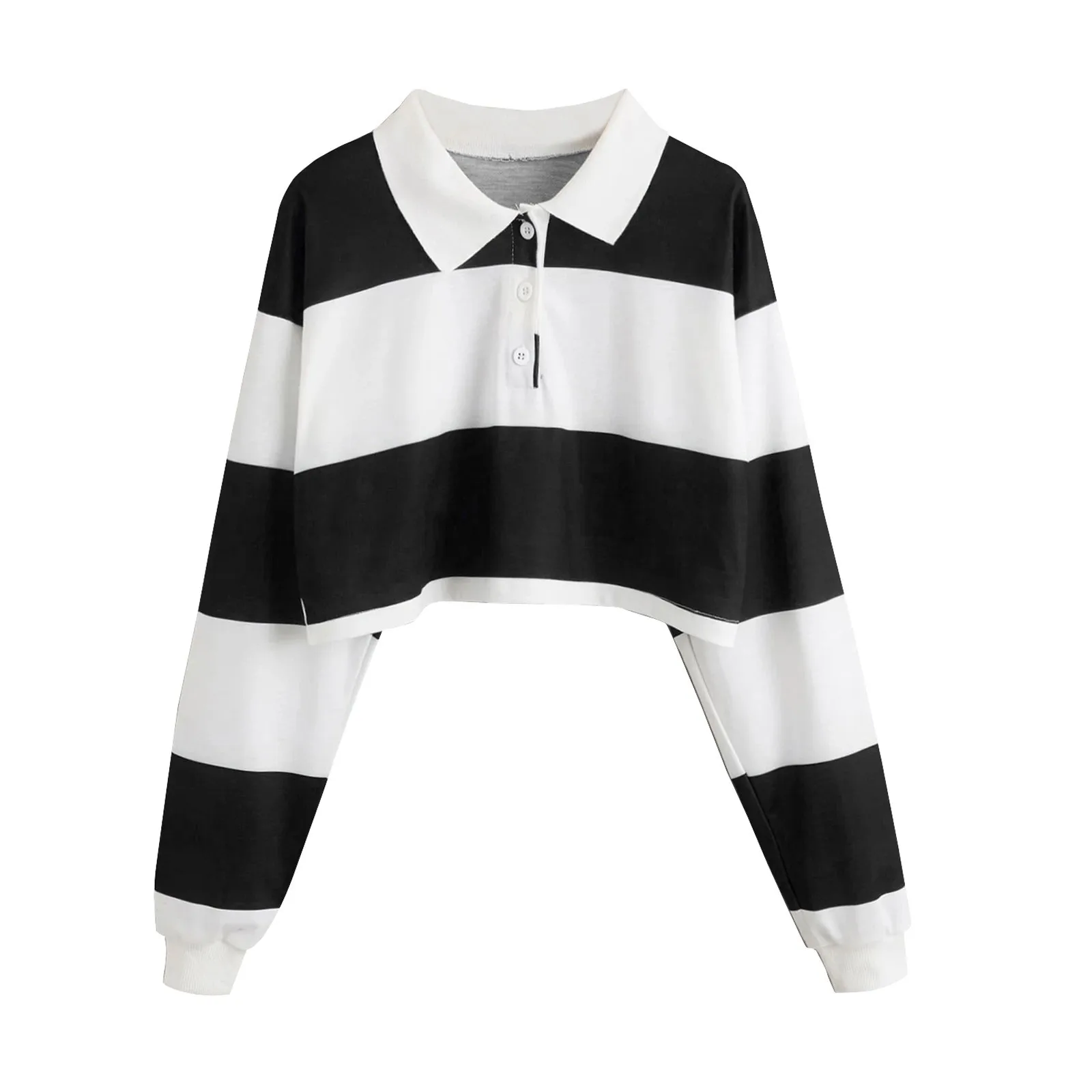 2021 Polo Shirt Women Sweatshirt Long Sleeve Rainbow Color Ladies Hoodies With Button Striped Korean Style Sweatshirt Women
2021 Polo Shirt Women Sweatshirt Long Sleeve Rainbow Color Ladies Hoodies With Button Striped Korean Style Sweatshirt Women