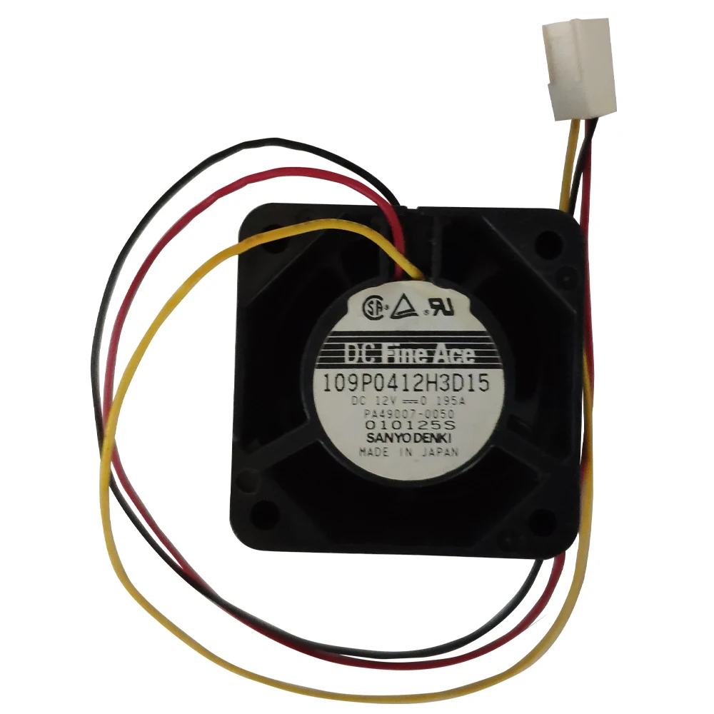Sanyo 5V 0.16A 109P0412H3D15 осевой вентилятор потока 40*40*10 мм 6200 об/мин малошумный вентилятор охлаждения 
Sanyo 5V 0.16A 109P0412H3D15 осевой вентилятор потока 40*40*10 мм 6200 об/мин малошумный вентилятор охлаждения