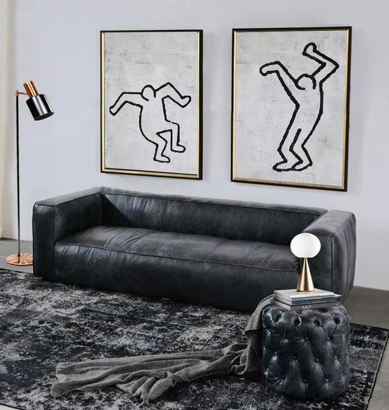 Oversized Modern Wall Art Figure Paintings On Canvas Inspired Black Art Black And White Abstract Canvas Art Set Of 2 Painting
Oversized Modern Wall Art Figure Paintings On Canvas Inspired Black Art Black And White Abstract Canvas Art Set Of 2 Painting