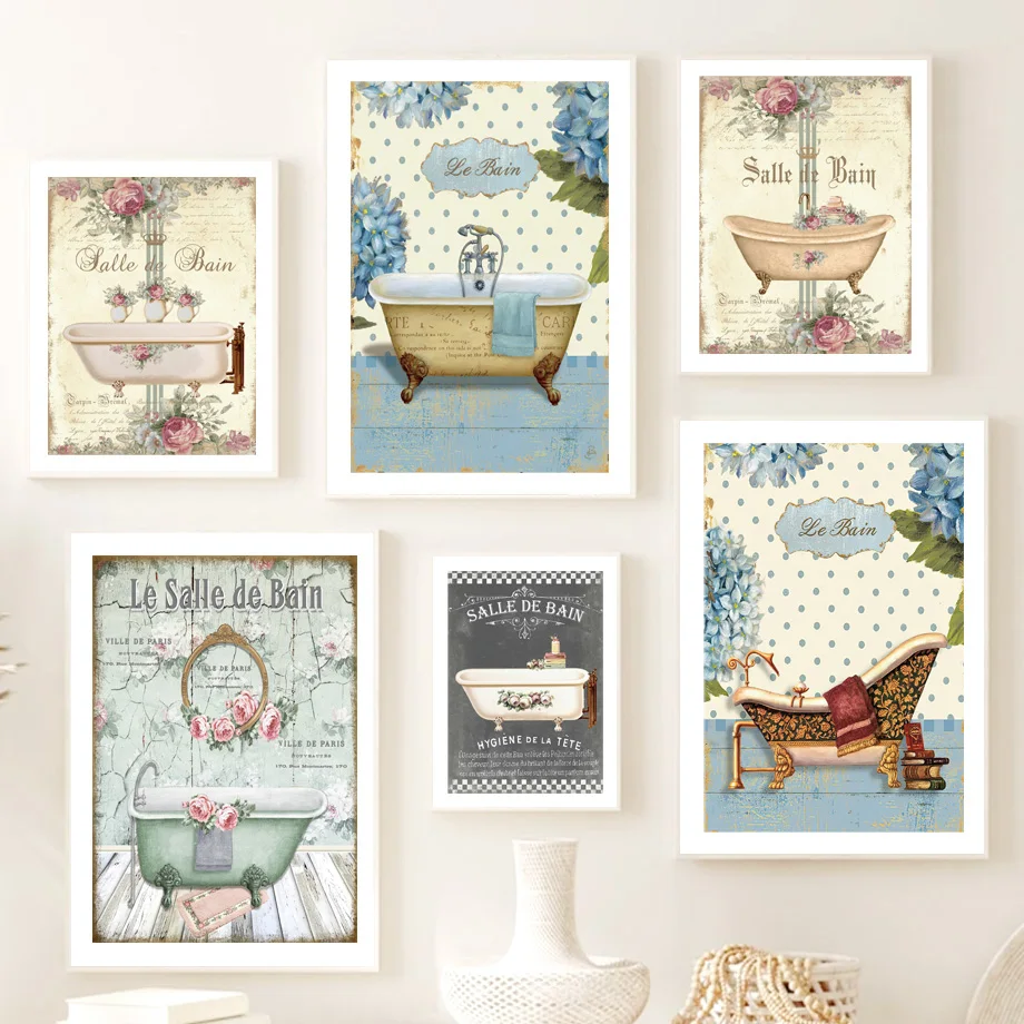 Chic Bathtub Classical Toilet Modern Wall Art Canvas Painting Nordic Posters And Prints Wall Pictures For WC Bath Room Decor 
Chic Bathtub Classical Toilet Modern Wall Art Canvas Painting Nordic Posters And Prints Wall Pictures For WC Bath Room Decor