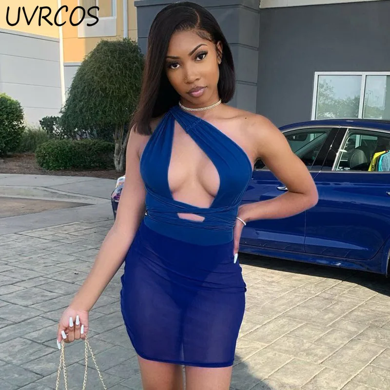Autumn Mesh See Through Hollow Out Sexy Dresses For Women 2021 Sleeveless Backless Bodycon Dress Ladies Club Short Mini Dress
Autumn Mesh See Through Hollow Out Sexy Dresses For Women 2021 Sleeveless Backless Bodycon Dress Ladies Club Short Mini Dress