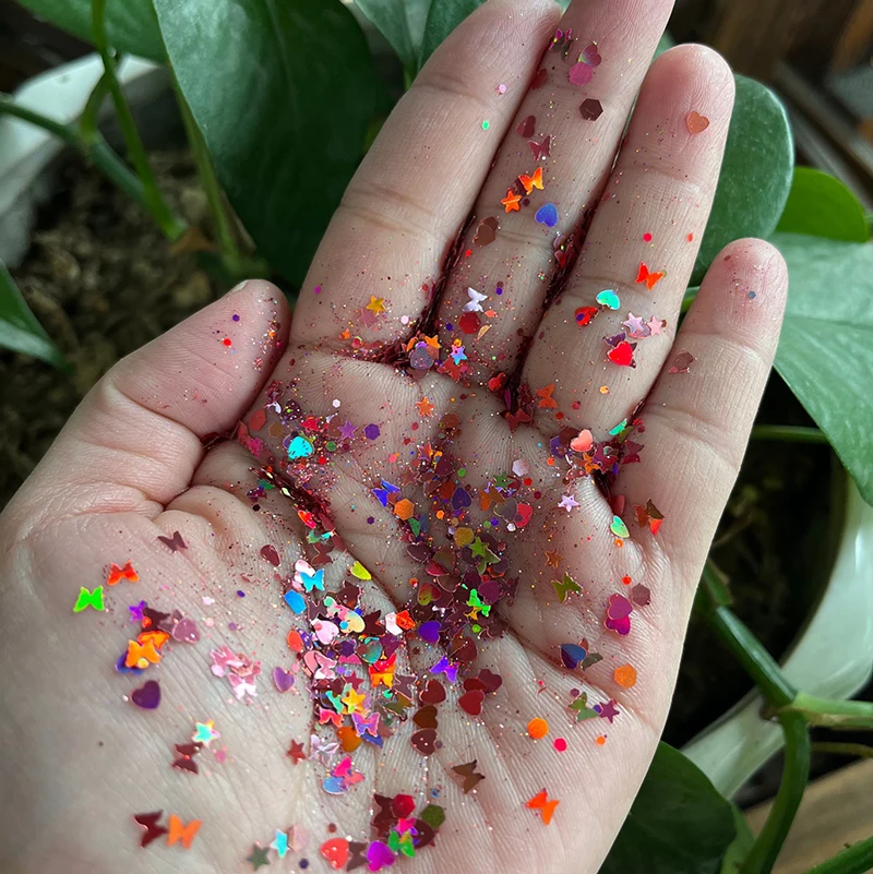 500g Sparkly Nail Glitter 12 Colors Star Butterfly Heart Mixed Shape Resin Epoxy Balloon Filler Holographic Laser Sequins
500g Sparkly Nail Glitter 12 Colors Star Butterfly Heart Mixed Shape Resin Epoxy Balloon Filler Holographic Laser Sequins