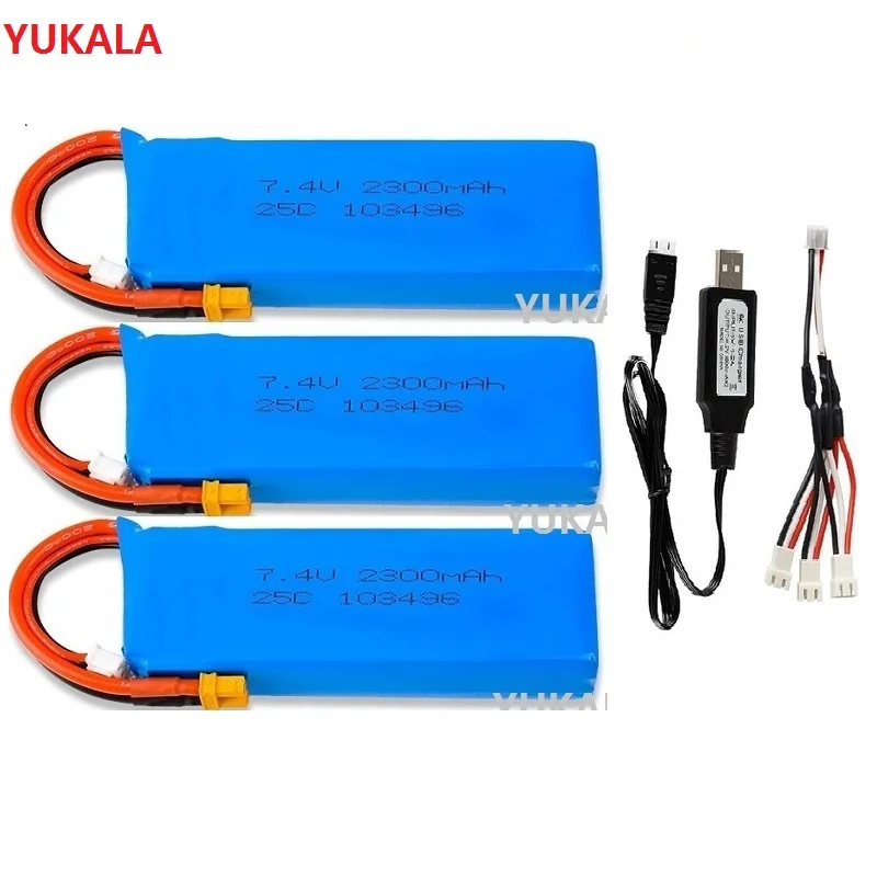 YUKALA B6 B8 Bugs 6 Bugs 8 RC Quadcopter Spare Parts 7.4V 2300mAh Battery 25C Rechargeable Lipo Battery XT30 with charger
YUKALA B6 B8 Bugs 6 Bugs 8 RC Quadcopter Spare Parts 7.4V 2300mAh Battery 25C Rechargeable Lipo Battery XT30 with charger