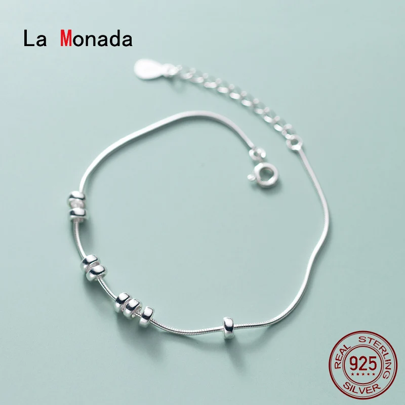Браслет La Monada женский из серебра 925 пробы с бусинами | Украшения и аксессуары