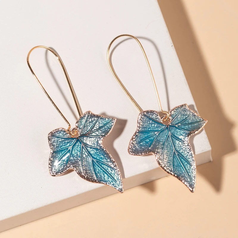 New Trendy Blue Maple Leaf Drop Earrings For Women Boho Jewelry Immortal Flower Leaves Gold Color Hook Dangle Earrings
New Trendy Blue Maple Leaf Drop Earrings For Women Boho Jewelry Immortal Flower Leaves Gold Color Hook Dangle Earrings