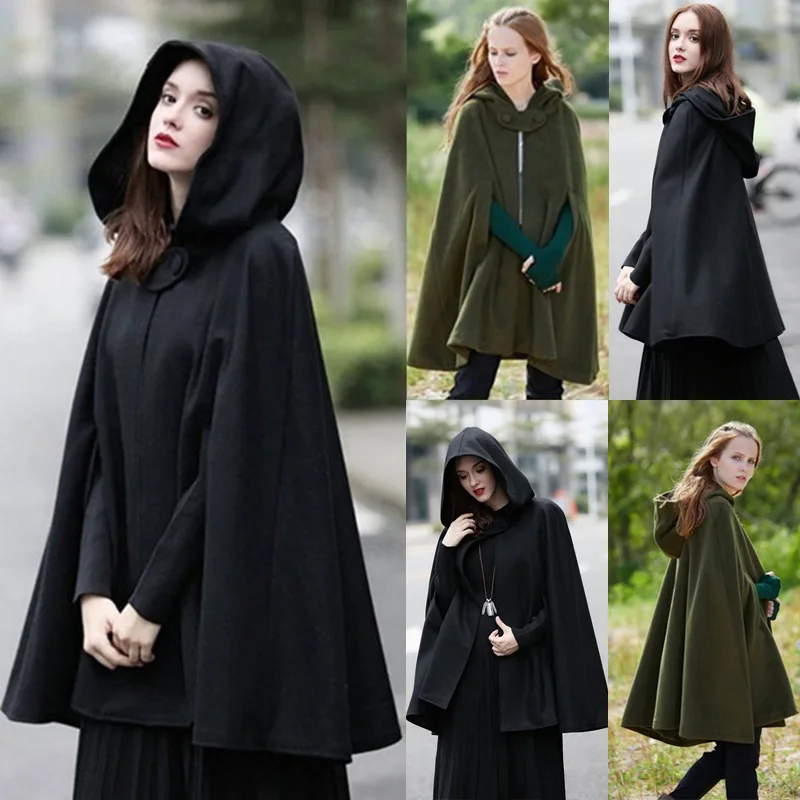 Medieval Elegant Women Outwear Cloak Hooded Coat Vintage Gothic Cape Poncho Casual Maxi Long Cardigan Coats Men Women
Medieval Elegant Women Outwear Cloak Hooded Coat Vintage Gothic Cape Poncho Casual Maxi Long Cardigan Coats Men Women