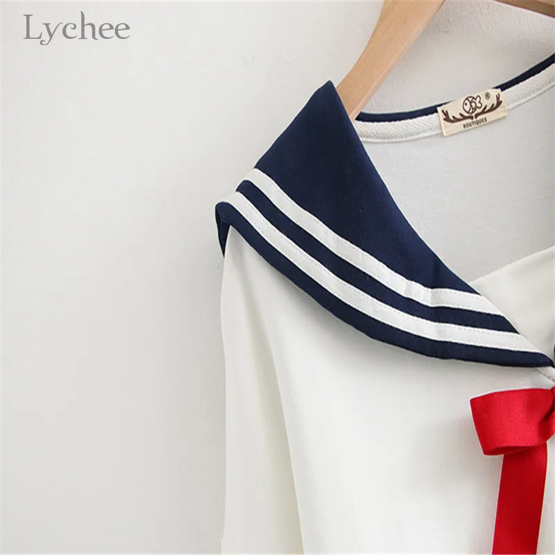 Lychee Harajuku Cat Embroidery Stripe Bow Women Sweatshirt Sailor Collar Preppy Female Tracksuit Loose Autumn Lady Pullovers
Lychee Harajuku Cat Embroidery Stripe Bow Women Sweatshirt Sailor Collar Preppy Female Tracksuit Loose Autumn Lady Pullovers