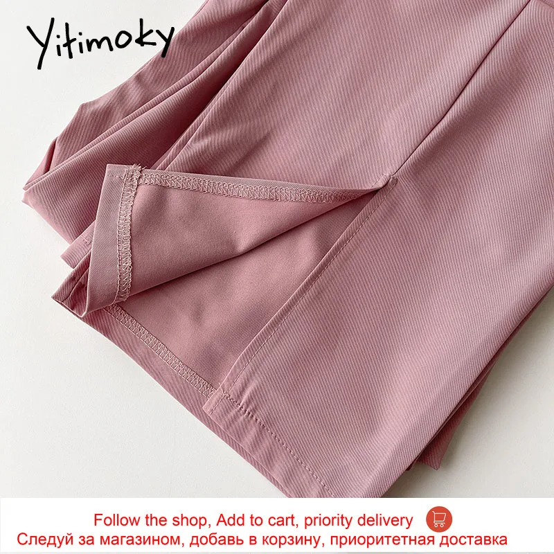 Yitimoky Vintage Pants for Women High Waist Plus Size Slit Solid Pink Loose Wide Leg Pants Streetwear Casual Summer 2021 New
Yitimoky Vintage Pants for Women High Waist Plus Size Slit Solid Pink Loose Wide Leg Pants Streetwear Casual Summer 2021 New